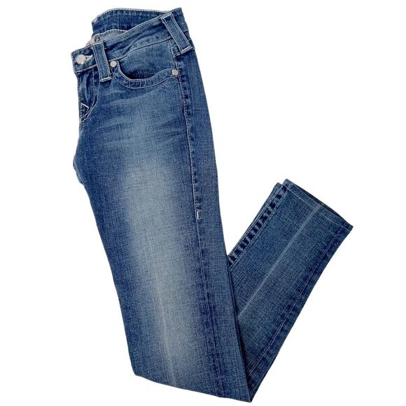 True Religion Jeans Swarovski Crystal World Tour Patch Size 26 - Picture 15 of 16